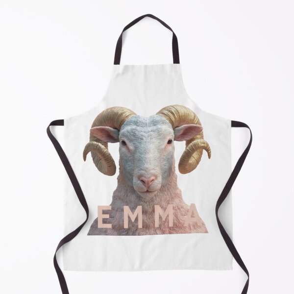 Item preview, Emma – 3D Aries Ram Head Illustration designed and sold by AlexLineArt.