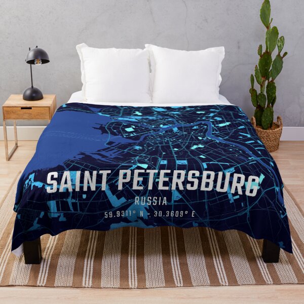 Item preview, Saint Petersburg Midnight City Map designed and sold by HomeLivingCo.