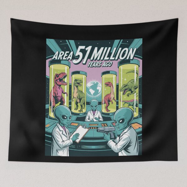 Item preview, Area 51 Million Years Ago Dinosaurs Alien Lab designed and sold by k3rstman1.