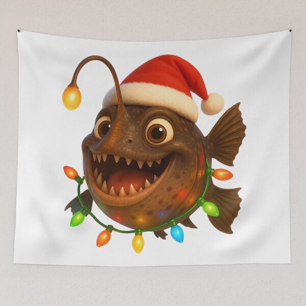 Item preview, Christmas Anglerfish designed and sold by Sillytoe.