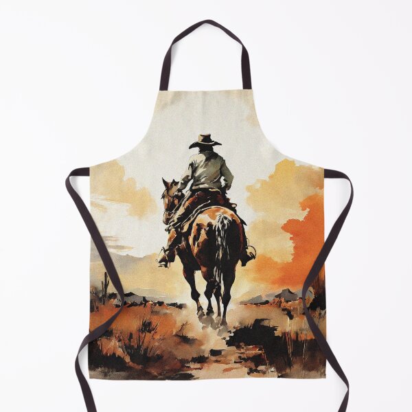 Item preview, Wild West Cowboy Riding into the Sunset | Vintage Aesthetic designed and sold by UnhingedBird.