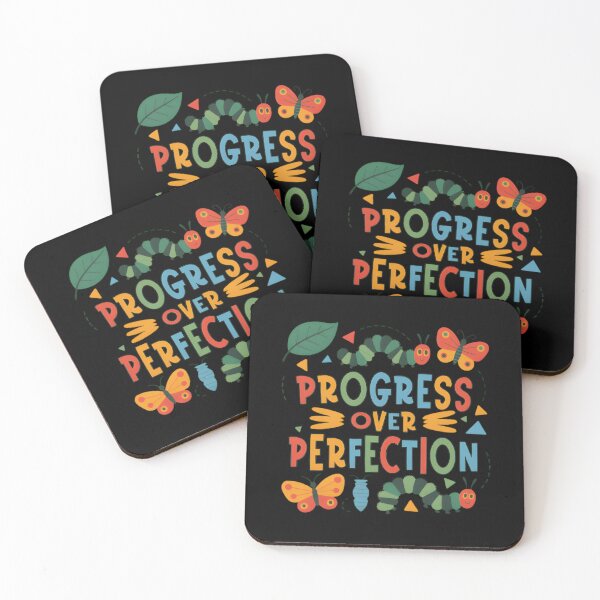 Item preview, Progress Over Perfection Caterpillar Back To School Teacher designed and sold by DoodleUrban.