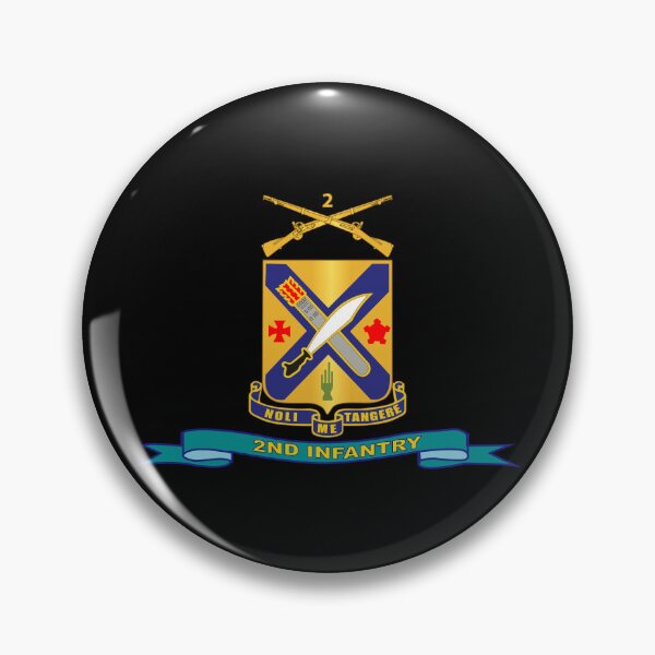 Item preview, Army - 2nd Infantry Regiment  w Br - Ribbon designed and sold by Military Insignia Products.