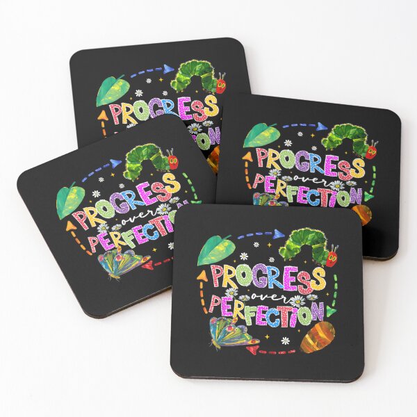 Item preview, Progress Over Perfection Caterpillar Back To School Teacher designed and sold by DoodleUrban.