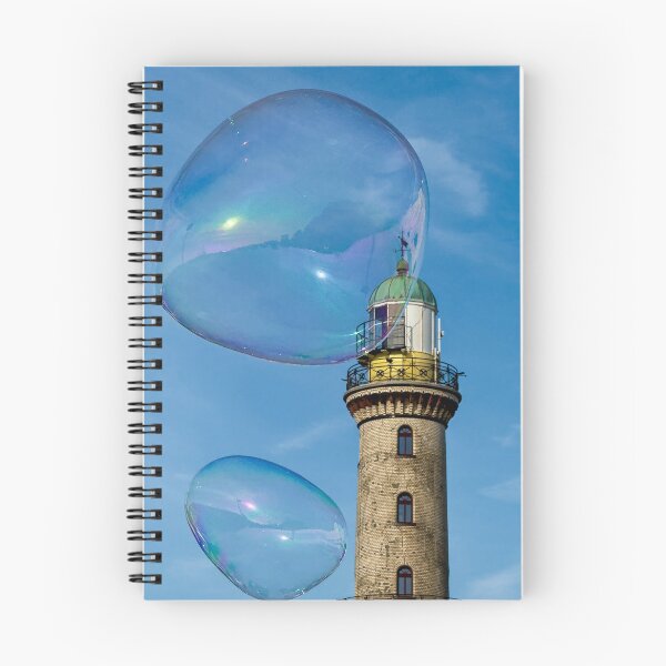 Item preview, Giant Soap Bubbles Over the Warnemünde Lighthouse designed and sold by TsvietkovaArt.