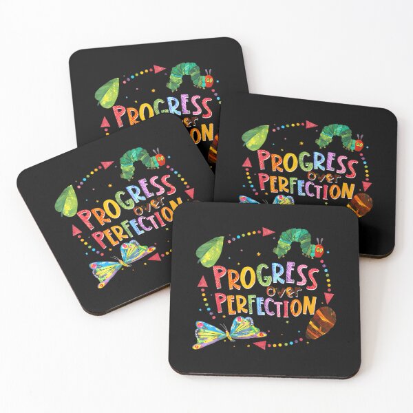 Item preview, Progress Over Perfection Caterpillar Back To School Teacher designed and sold by DoodleUrban.