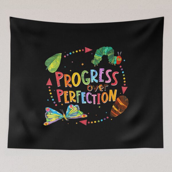 Item preview, Progress Over Perfection Caterpillar Back To School Teacher designed and sold by DoodleUrban.