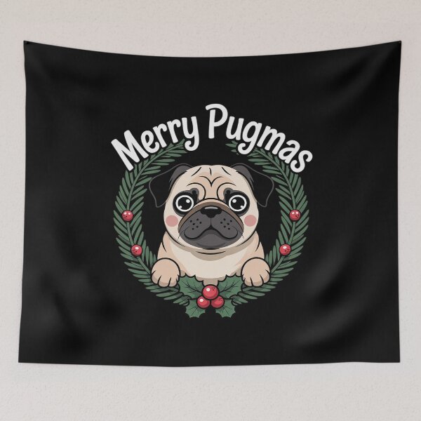 Item preview, Merry Pugging Christmas Dog Santa Pug Xmas Boys Pugmas80  designed and sold by ClassicAnthony.