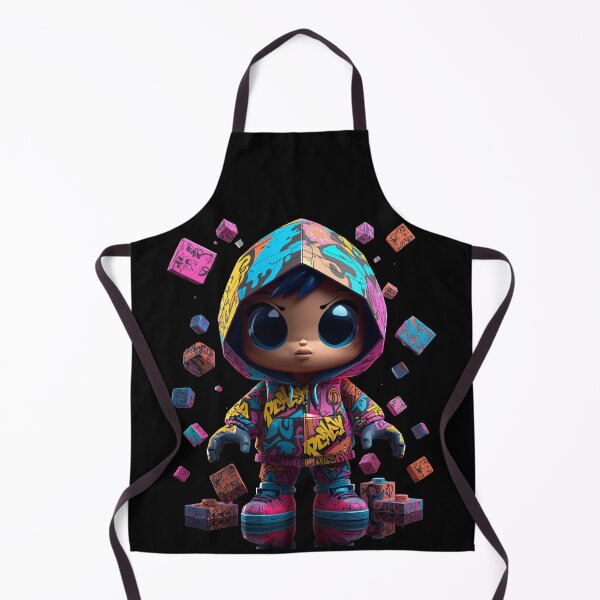 Item preview, Urban Graffiti Brick Kid – Colorful Street Art Toy Character designed and sold by PLUSHIWORLDtm.
