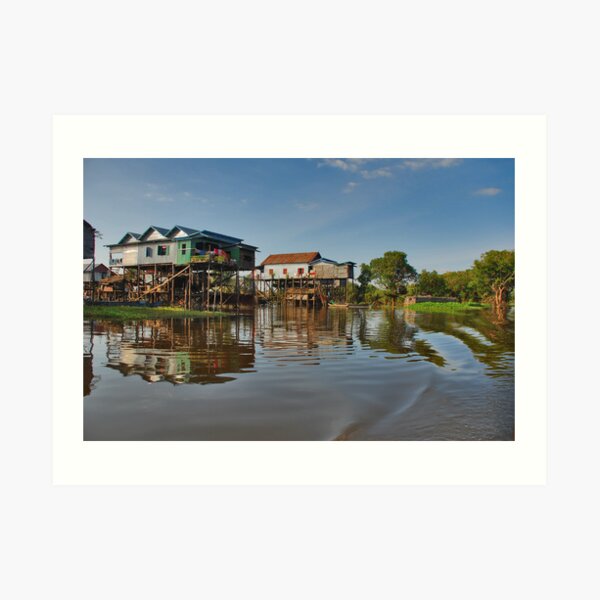 Floating Village Art Print