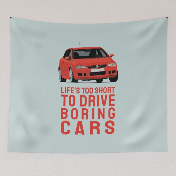 Item preview, Life is too short to drive boring cars -  Stilo - red designed and sold by knappidesign.