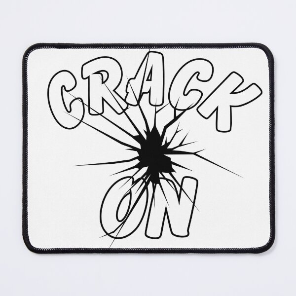 Item preview, Crack On – British Slang Motivation Design designed and sold by britwits designs.