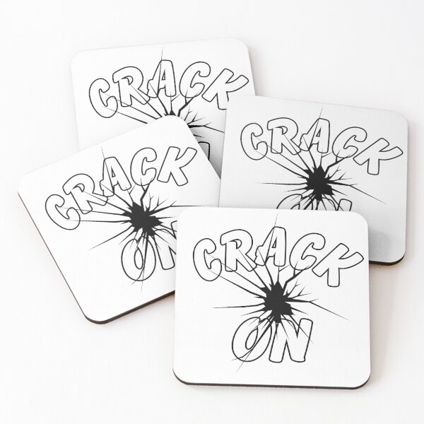 Item preview, Crack On – British Slang Motivation Design designed and sold by britwits designs.