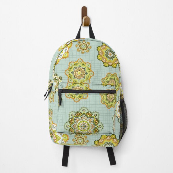 Item preview, Green Decorative Mandalas Pattern designed and sold by Farissa Designs.