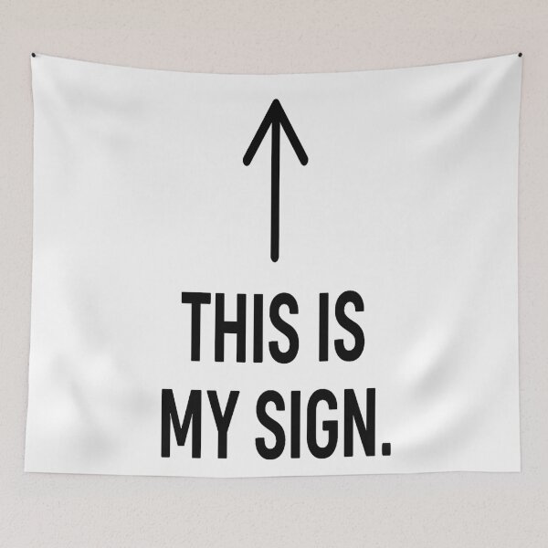 Item preview, Minimal Arrow “This Is My Sign” Design designed and sold by HiteshArt111.