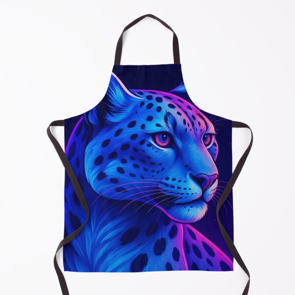 Artikelvorschau, Neon-Schneeleopard – Vaporwave-Cyber-Großkatzen-Kunst entworfen und verkauft von GolabMagic.