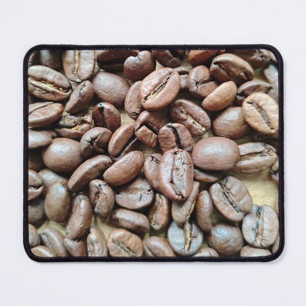 Item preview, Coffee Beans Macro Texture | Roasted Coffee Background | Cafe Kitchen Decor Pattern designed and sold by Wild-way Art.