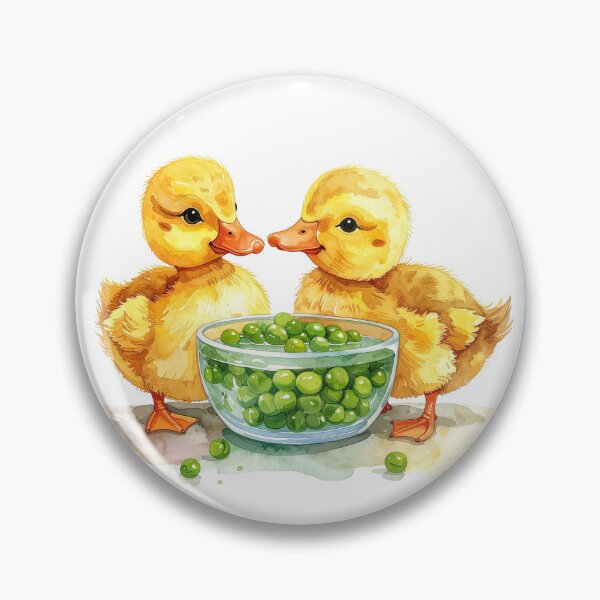 Item preview, Little yellow ducklings eat peas from the shell. designed and sold by LiskoDesign.