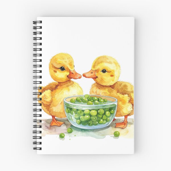 Item preview, Little yellow ducklings eat peas from the shell. designed and sold by LiskoDesign.