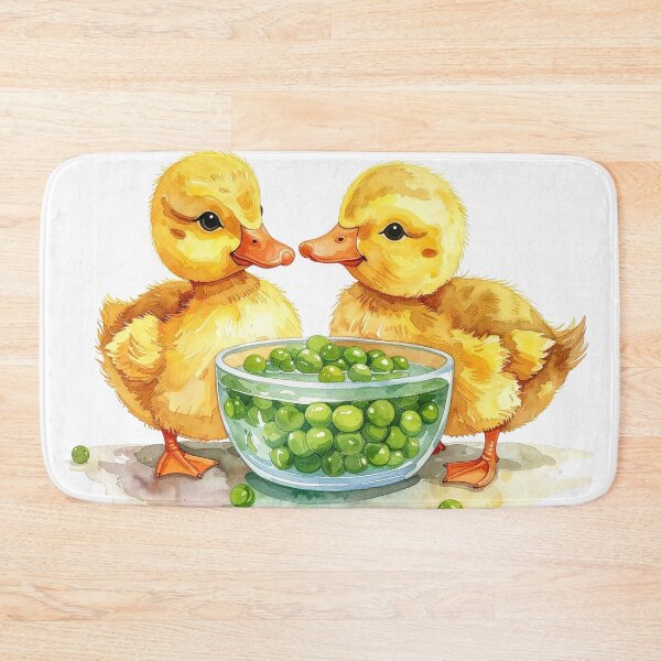 Item preview, Little yellow ducklings eat peas from the shell. designed and sold by LiskoDesign.