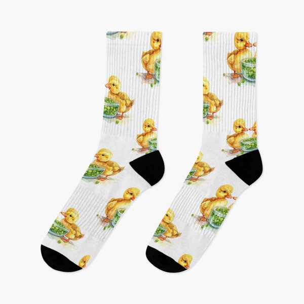 Item preview, Little yellow ducklings eat peas from the shell. designed and sold by LiskoDesign.