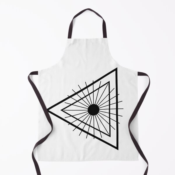 Item preview, Inverted Triangle Occult Symbol – Black Ritual Line Art designed and sold by pitbuulando.