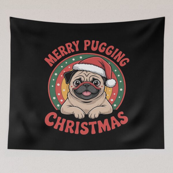 Item preview, Merry Pugging Christmas Santa Pug Dog Pugmas Xmas  designed and sold by ClassicAnthony.
