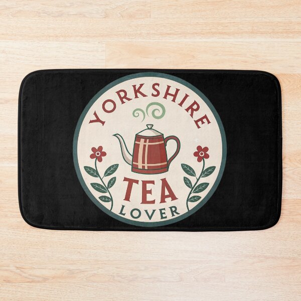 Item preview, Vintage Yorkshire Tea Badge Sticker – Heart Steam Kettle Illustration designed and sold by VividOrganica.