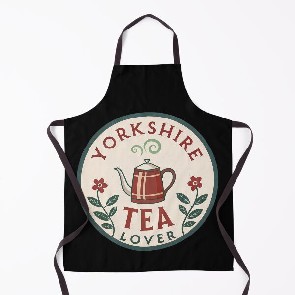 Item preview, Vintage Yorkshire Tea Badge Sticker – Heart Steam Kettle Illustration designed and sold by VividOrganica.