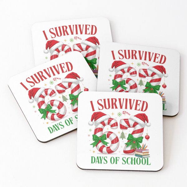 Item preview, I Survived 67 Days of School – Funny Christmas Teacher Design designed and sold by scanusha1979.