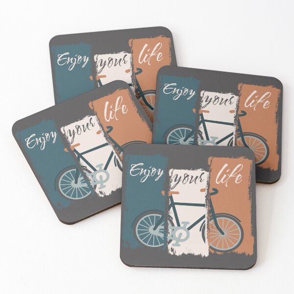 Item preview, Vintage Bike Life: "Enjoy Your Life" Triptych designed and sold by RokaWorld.