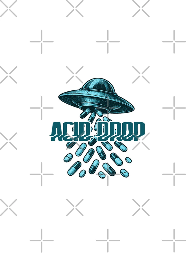 Thumbnail 4 of 4, iPhone Case, ACID DROP – UFO Rave Design BLUE 2 designed and sold by RICK-TURNER.