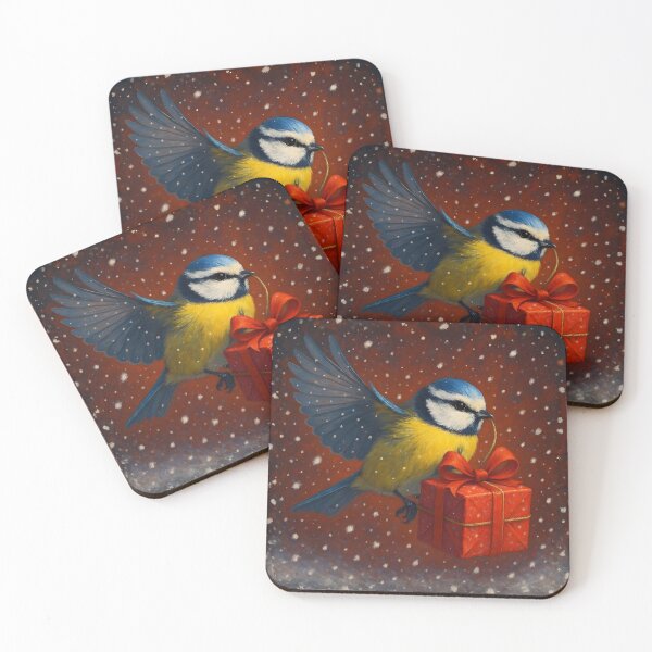 Item preview, Blue tit bird - Holiday Christmas season designed and sold by icyani2024.
