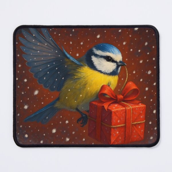 Item preview, Blue tit bird - Holiday Christmas season designed and sold by icyani2024.