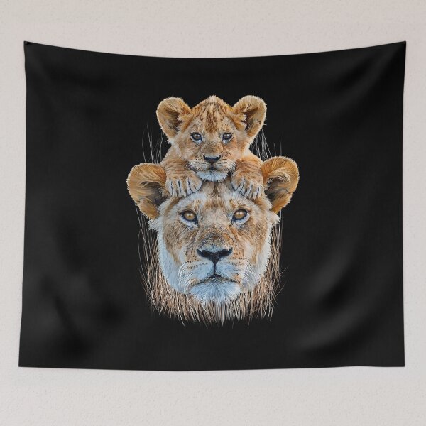 Item preview, Lioness with lion cub designed and sold by sibosssr.