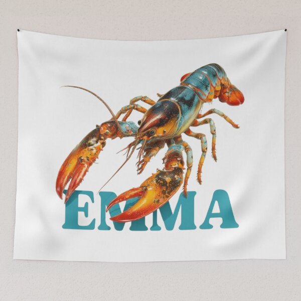 Item preview, Emma – 3D Cancer Zodiac Crayfish Illustration designed and sold by AlexLineArt.