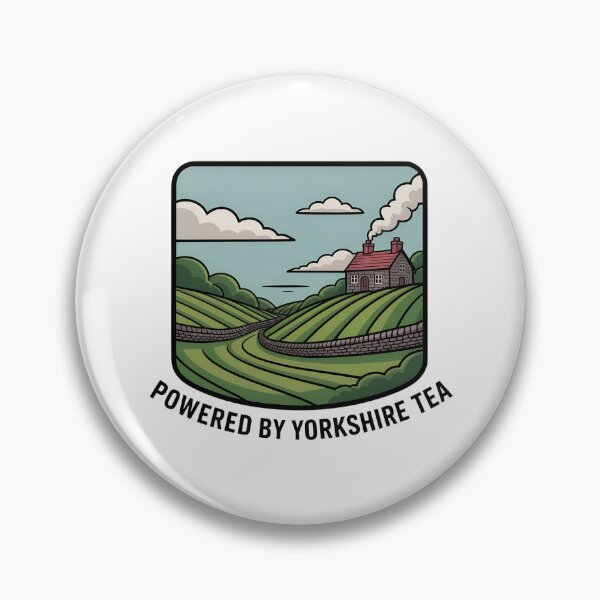 Item preview, Whimsical Yorkshire Tea Box – Countryside Landscape Illustration designed and sold by VividOrganica.