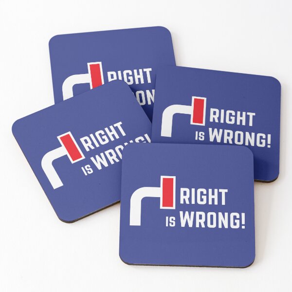 Item preview, Right Is Wrong! (Against Far Right Politics / V2) designed and sold by Roderix.