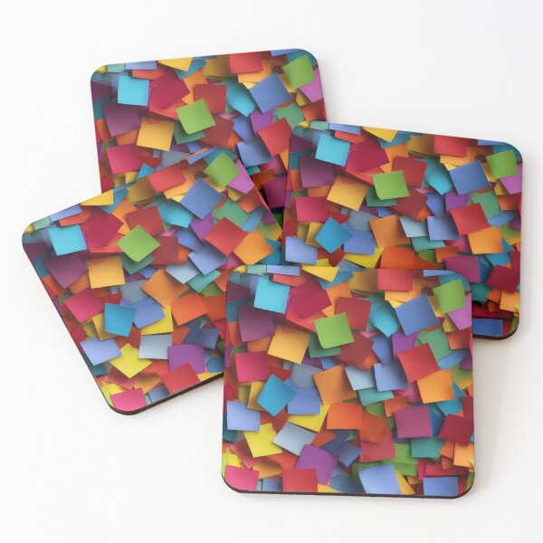 Item preview, Origami Confetti Pattern – Colorful Paper Squares Party Design designed and sold by casualnature.