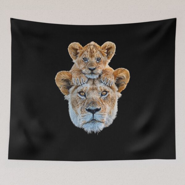 Item preview, Lioness with lion cub designed and sold by sibosssr.