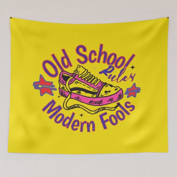 Item preview, Old school rules - retro attitude designed and sold by WAKYSHOP.