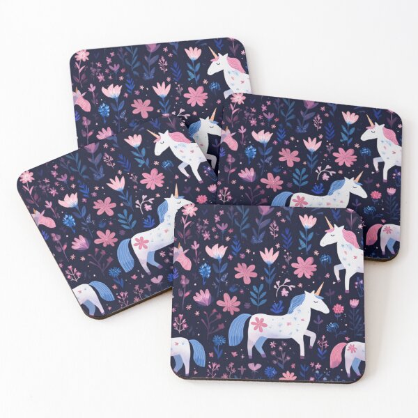 Item preview, Unicorn positive kids pattern flowers background designed and sold by SmileshareShop.