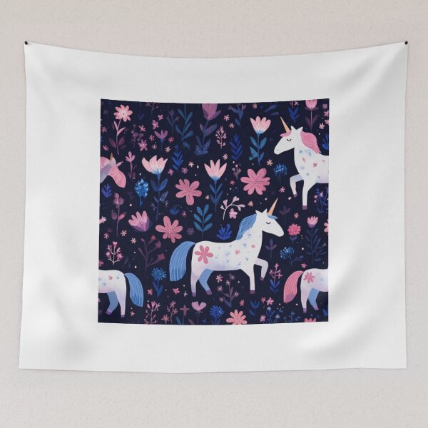Item preview, Unicorn positive kids pattern flowers background designed and sold by SmileshareShop.