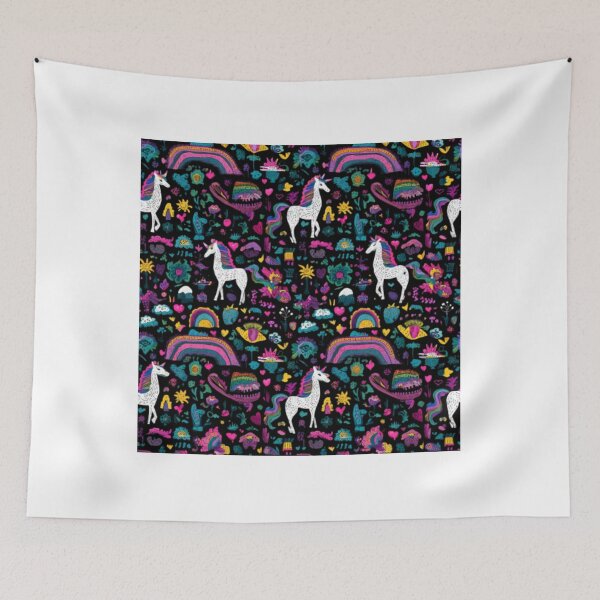 Item preview, Unicorn positive kids pattern rainbow and flowers background designed and sold by SmileshareShop.