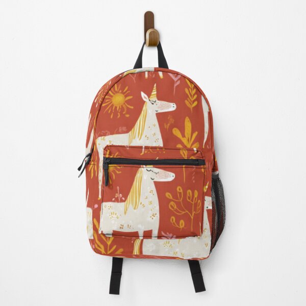 Item preview, Unicorn positive kids pattern red background designed and sold by SmileshareShop.