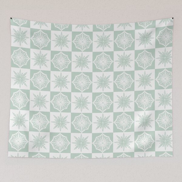 Item preview, Monochrome Star Tile Pattern designed and sold by Farissa Designs.