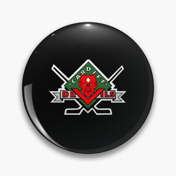 Item preview, Cardiff Devils Ice Hockey Retro Logo Vintage Hockey Devils designed and sold by Jaya-naLattore.