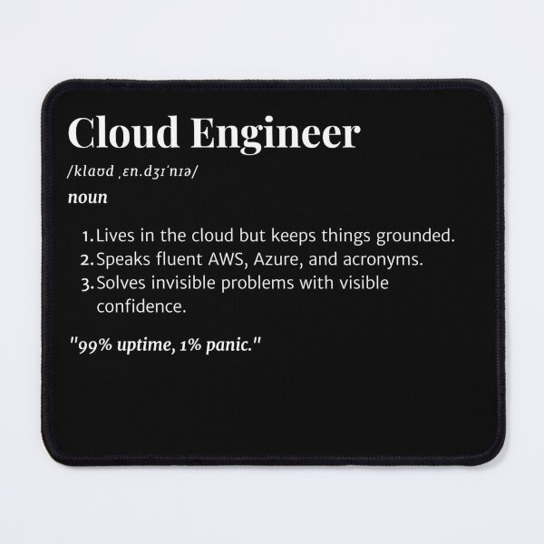 Item preview, Cloud Engineer Definition | Funny Tech Gift for AWS & Azure Professionals designed and sold by Yuli Club.