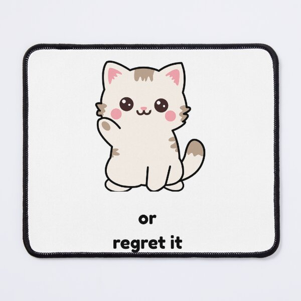 Item preview, Cute Kawaii Cat - Feed me or Regret It ! designed and sold by FlorianDIY.