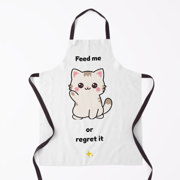 Item preview, Cute Kawaii Cat - Feed me or Regret It ! designed and sold by FlorianDIY.